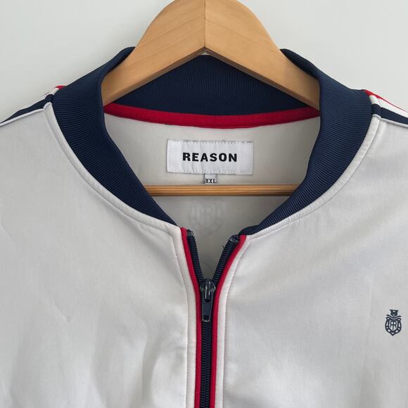 Reason Track Jacket Men XXL Multicolor Full Zip Casual Monogram Designer - Picture 6 of 7